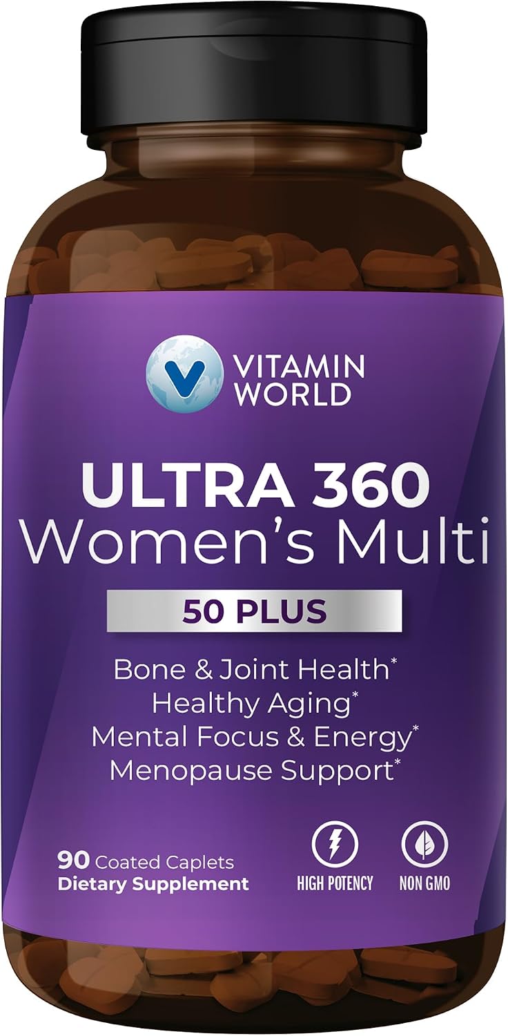 Vitamin World Ultra 360 Multivitamin for Women 50 Plus - 180 Caplets - görsel 8