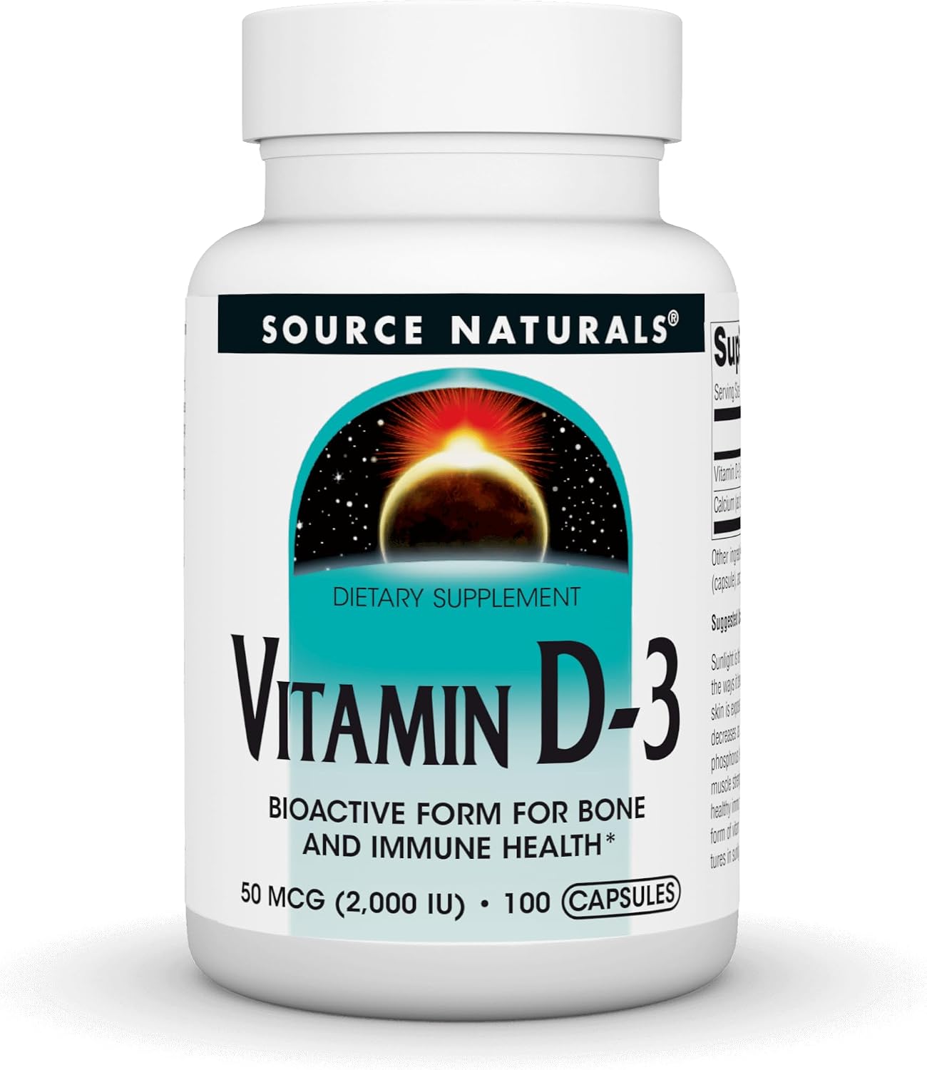 Source Naturals Vitamin D3 2000 IU - 200 Capsules - görsel 8