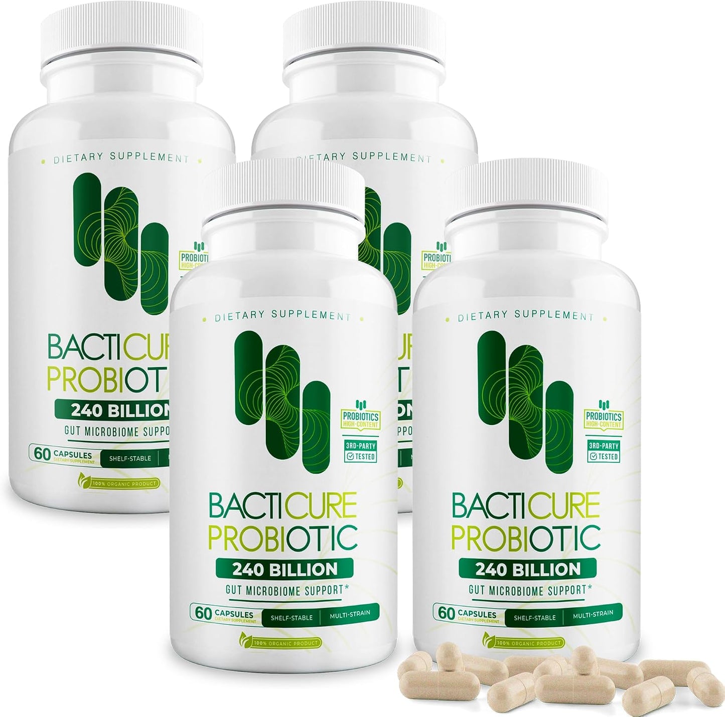 Natural Immune Support Multivitamin – Patented Formula, 4 Bottles (240 Capsules) - görsel 1