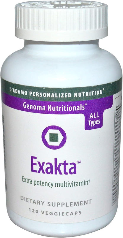Exakta 120 Vegetarian Capsules by D'Adamo Personalised Nutrition