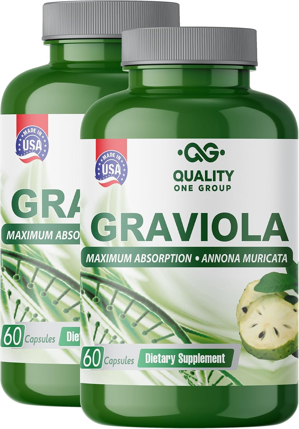 GRAVIOLA MAX - Graviola (Soursop) Leaf Extract, 2 Bottles - görsel 1