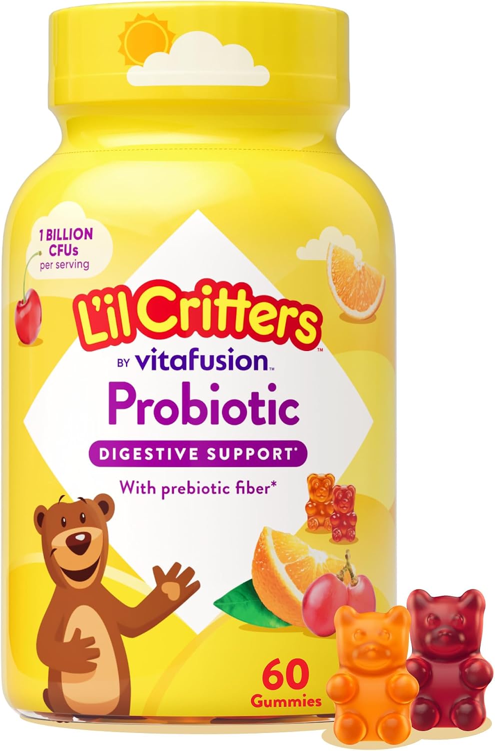 L'il Critters Kids Probiotic Gummies – 60 Gummies - görsel 1