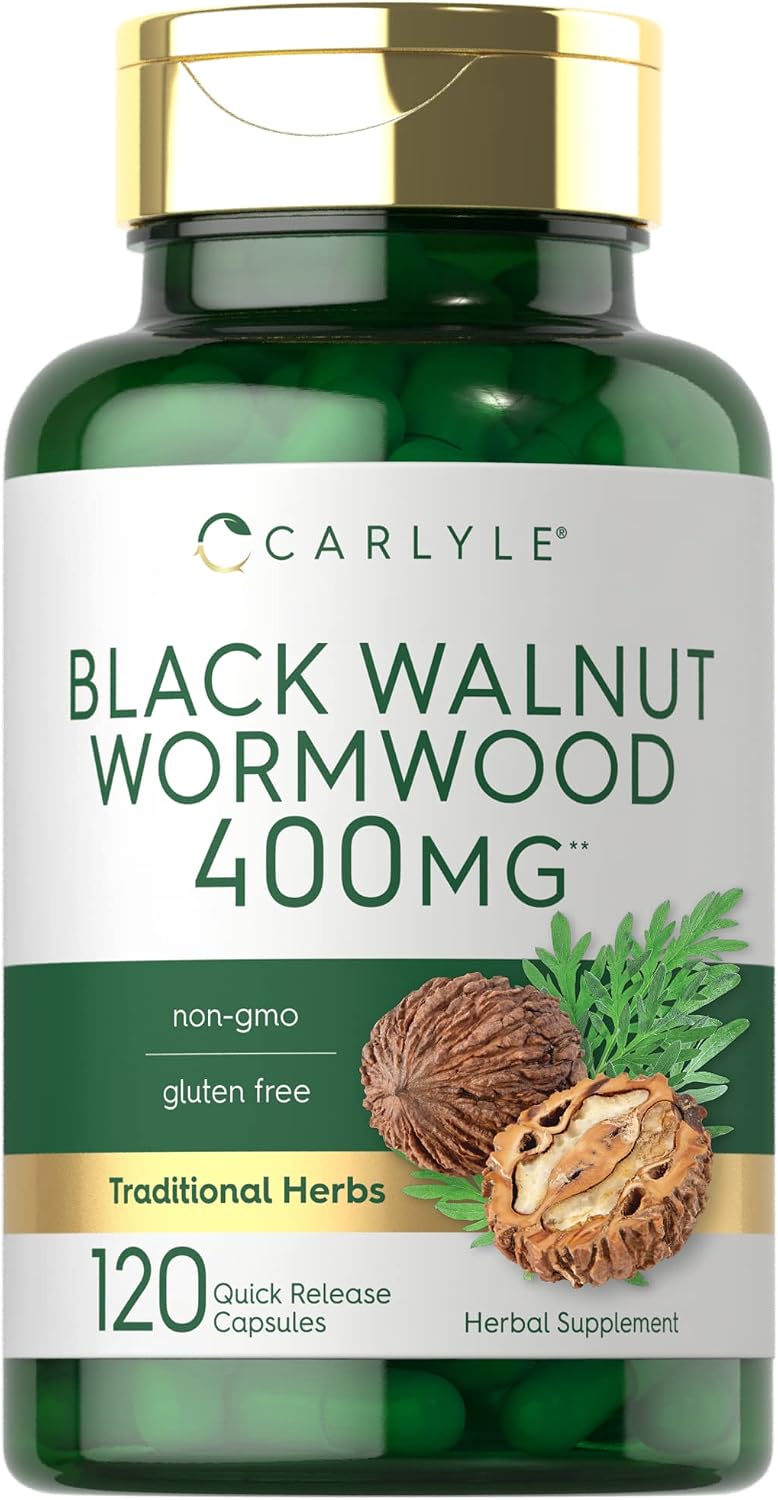 Carlyle Wormwood Black Walnut Herbal Complex - 120 Capsules - görsel 1