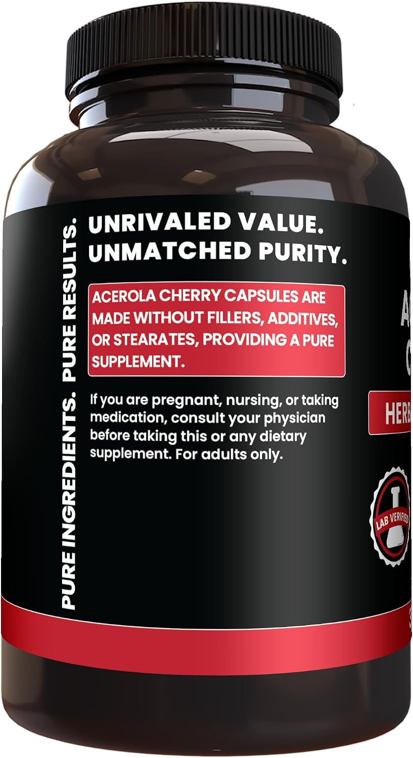 Pure Original Ingredients Acerola Cherry (365 Capsules) - görsel 3