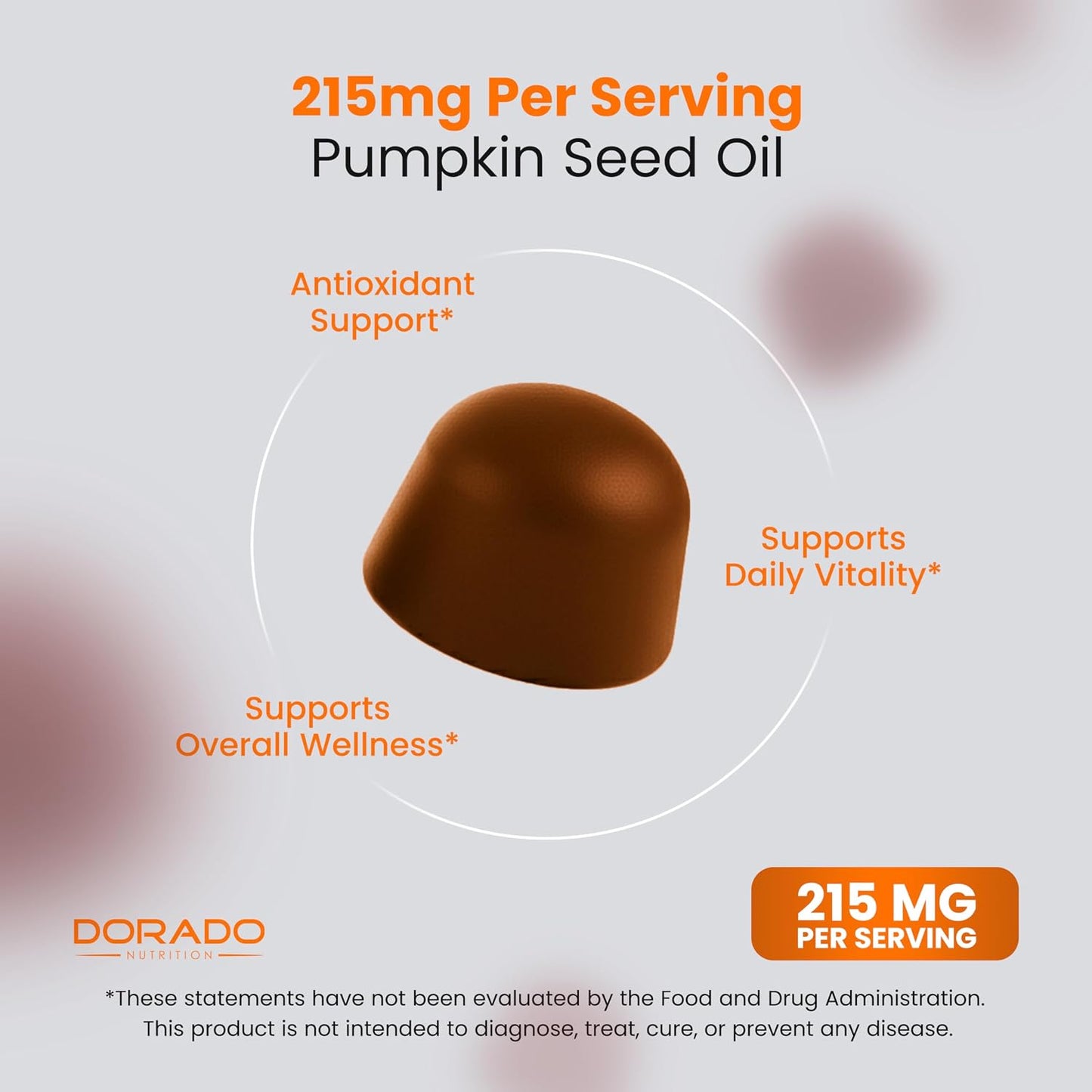 Pumpkin Seed Oil Gummies 4000mg Sugar Free Gummy Supplement with Pumpkin Seed Extract for Adults - Delicious Orange Flavour, Non GMO - Gluten-free, Vegan Supplement & USA-made (60 Gummies) - görsel 4