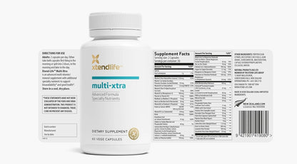 Xtendlife Multi-Xtra Multivitamin - 40+ Bio-available Vitamins, Minerals, Antioxidants & Herbs - 30 Day Supply