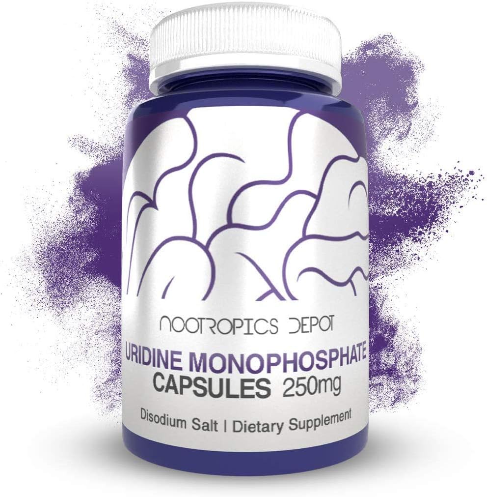 Nootropics Depot Uridine Monophosphate Capsules (250mg, 120 Count) - görsel 1