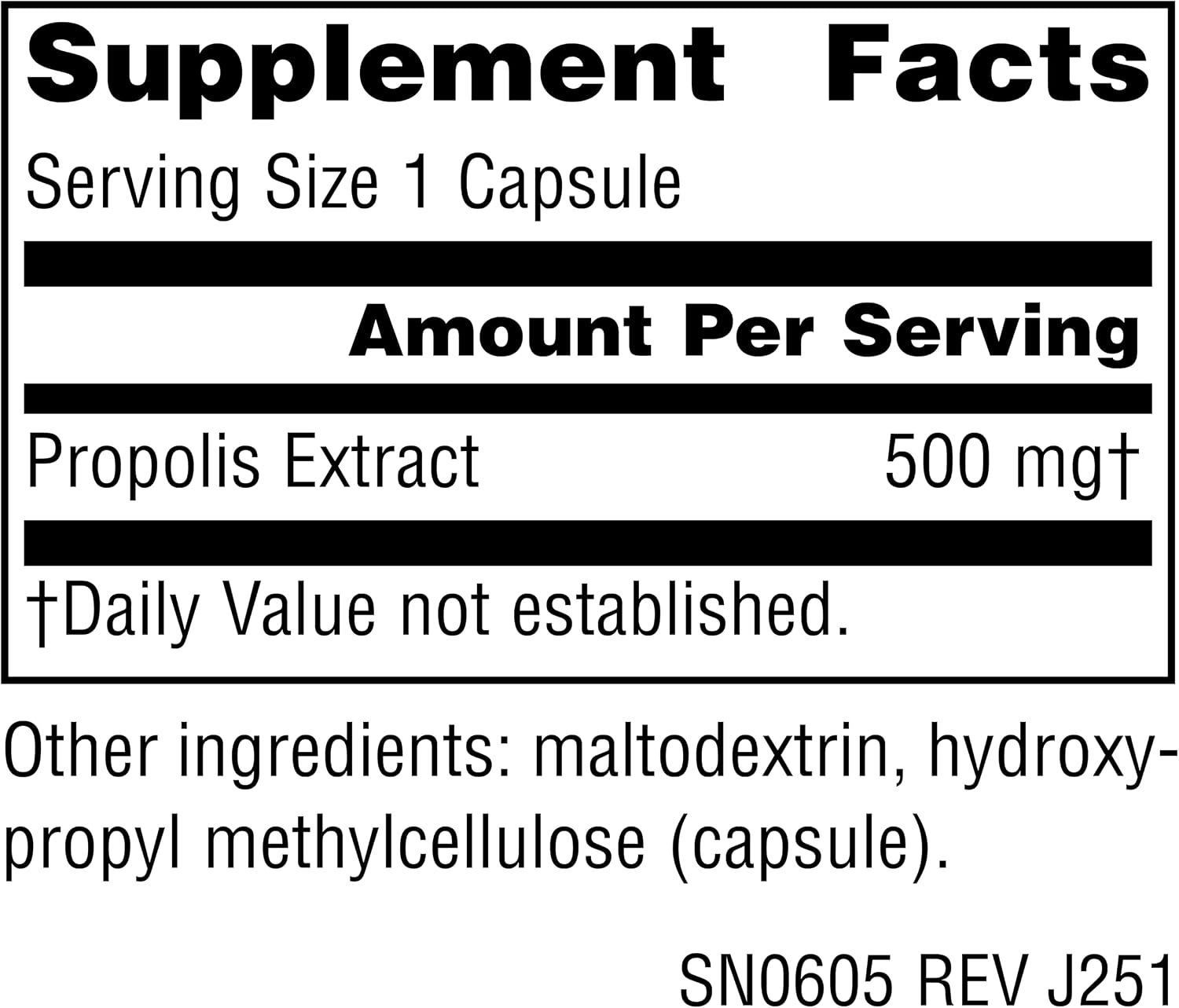 Source Naturals Propolis Extract, 500 mg, 30 Capsules - görsel 2