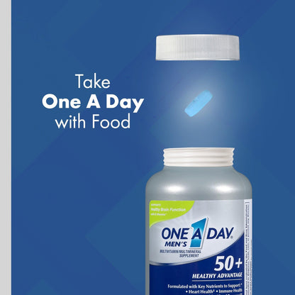 One A Day Men's 50+ Healthy Advantage Multivitamin, 65 Tablets