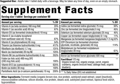 INNATE Response Formulae One Daily Multivitamin - Iron Free, for Men and Women, 60 Tablets