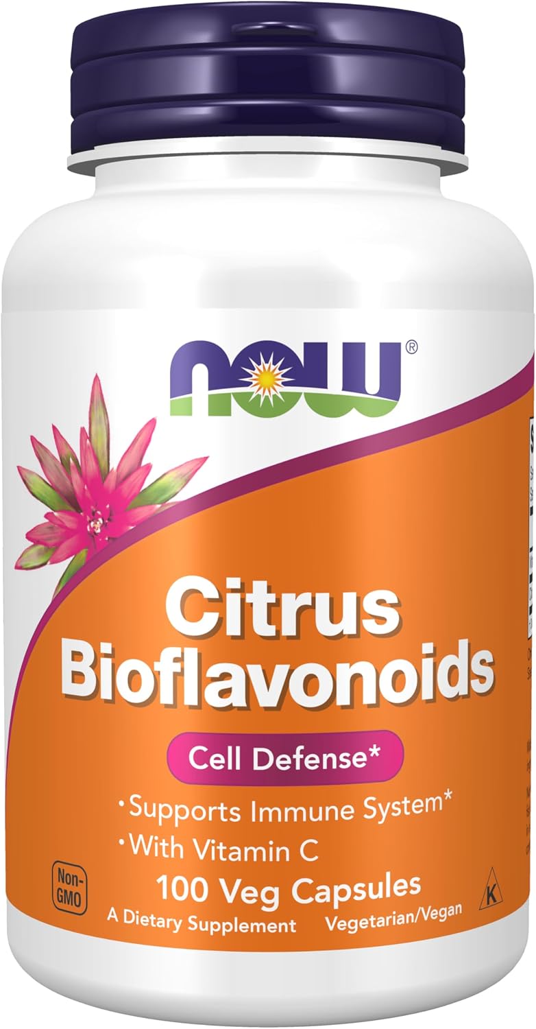 NOW Foods Citrus Bioflavonoids 700 mg with Vitamin C, 100 Capsules - görsel 1