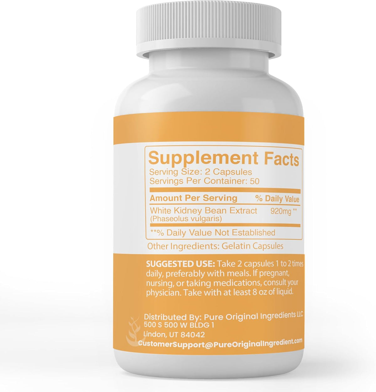 Pure Original Ingredients White Kidney Bean, 100 Capsules - görsel 2