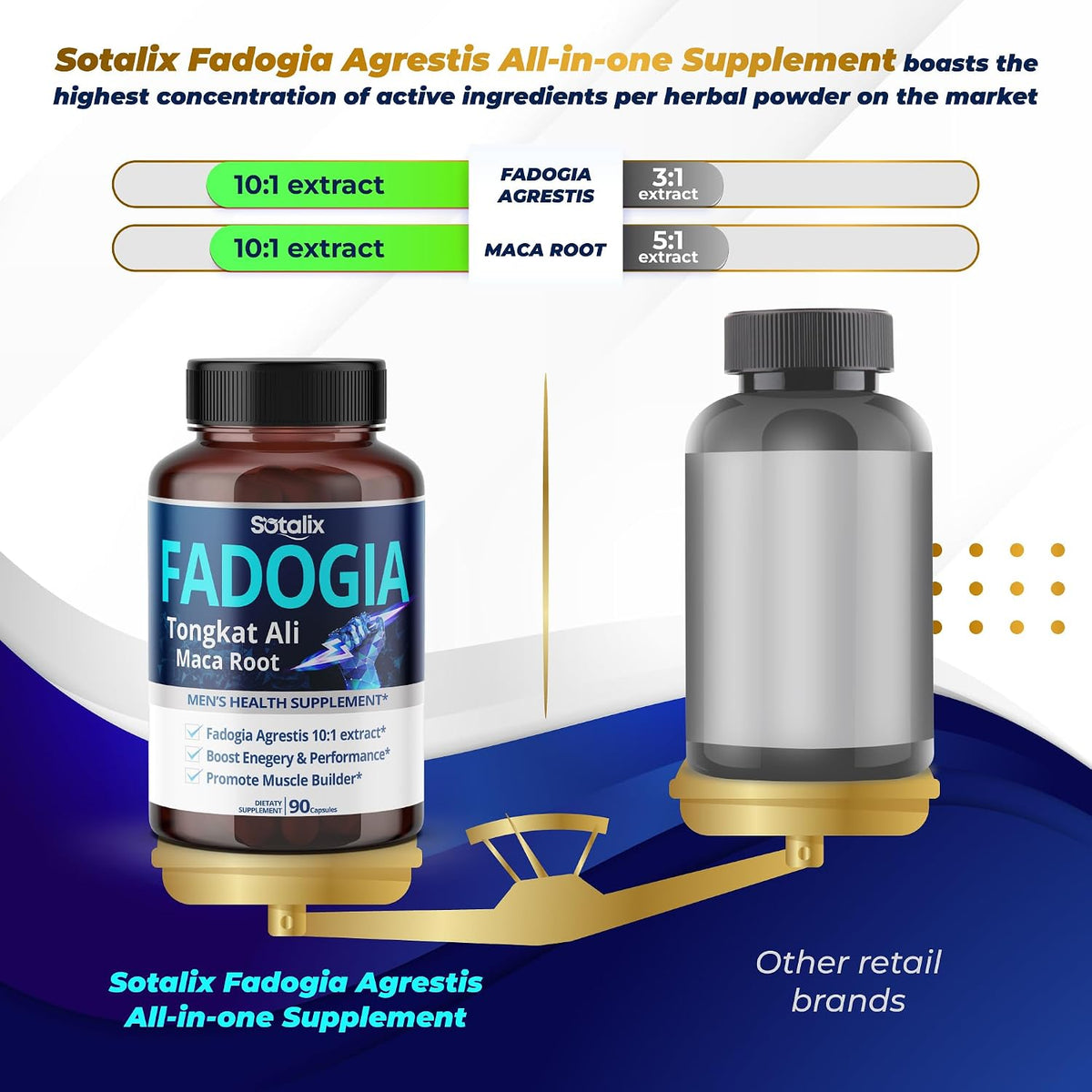High Strength Fadogia Agrestis Capsules – Concentrated Herbal Blend with Maca Root, Tongkat Ali and More - görsel 3