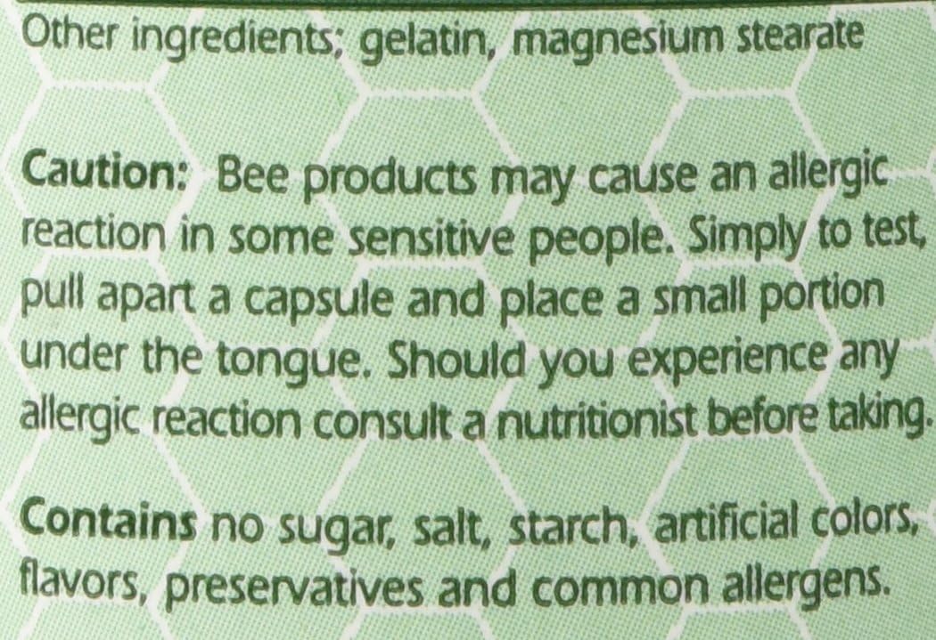 Y.S. ECO Bee Farms 100% Pure Bee Pollen, 1000mg, 200 Capsules - görsel 3