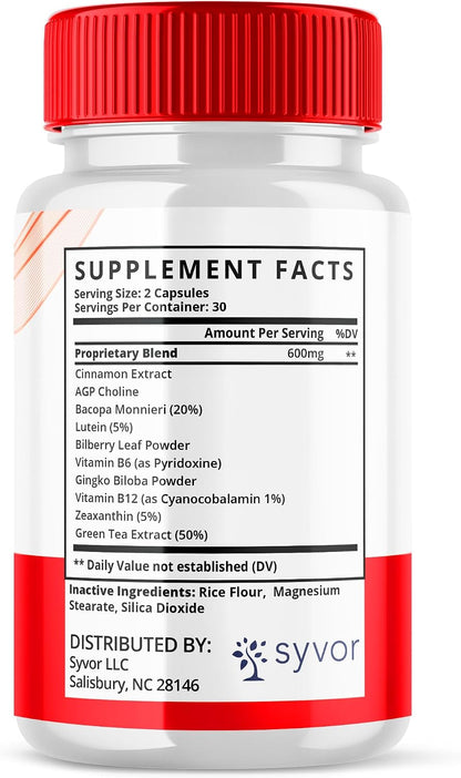 Vision Support Capsules - Maximum Strength Vision Support Capsules All Natural Formula Daily Vitamin Supplement - Vision Support Healthy Sugar Formula Advanced Healthy Eyes Capsules (60 Capsules)