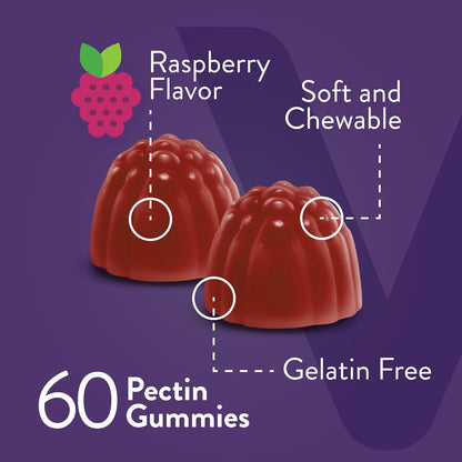 Viteey Women's Multivitamin Gummies - Raspberry Flavoured - 12 in 1 Essential Vitamins & Minerals, Vegetarian, Kosher
