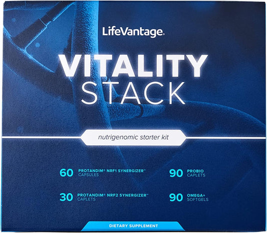 LifeVantage Vitality Stack Travel Kit – Protandim NRF1 + NRF2 Synergiser + Probio and Omega