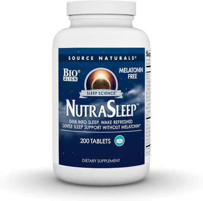 Source Naturals NutraSleep, Gentle Sleep Support Without Melatonin - 200 Tablets