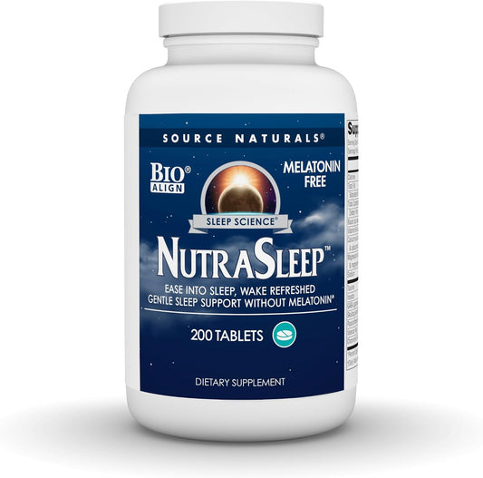 Source Naturals NutraSleep, Gentle Sleep Support Without Melatonin - 200 Tablets