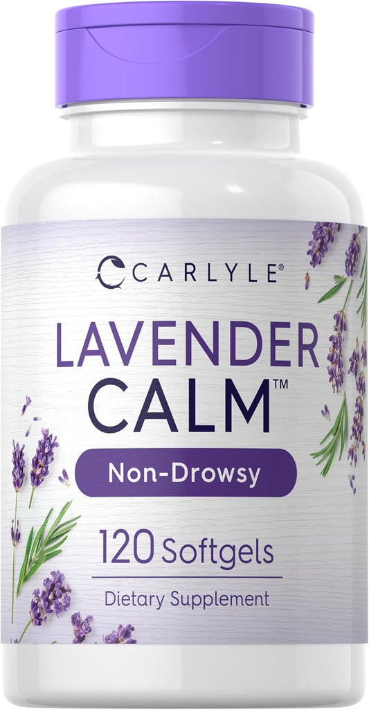 Carlyle Lavender Softgels 80 mg, 120 Capsules - Calm & Non-Drowsy Formula
