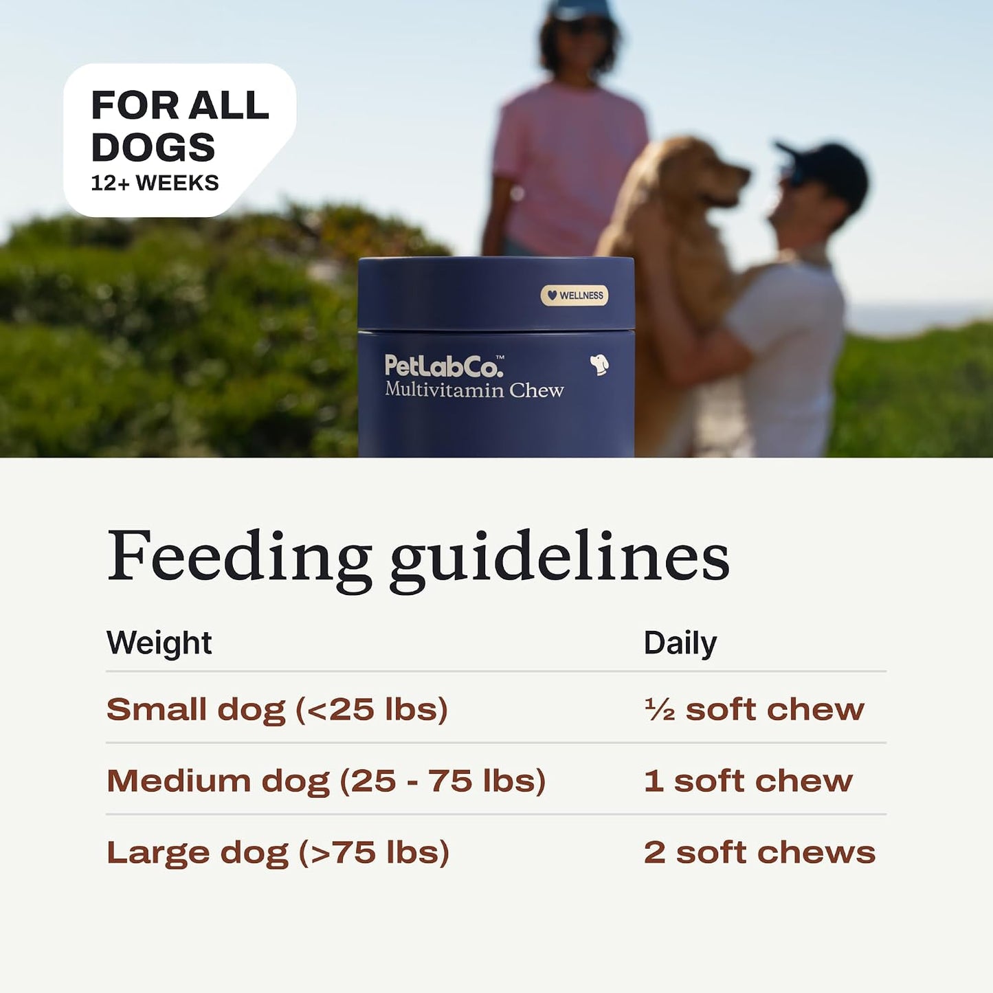 PetLab Co. 22 in 1 Dog Multivitamin - Support Dog's Immune Response, Skin, Coat, Joints & Overall Health - Vitamins A, E, D, B12, Minerals, Antioxidants - Chewable Pork Flavour - görsel 6