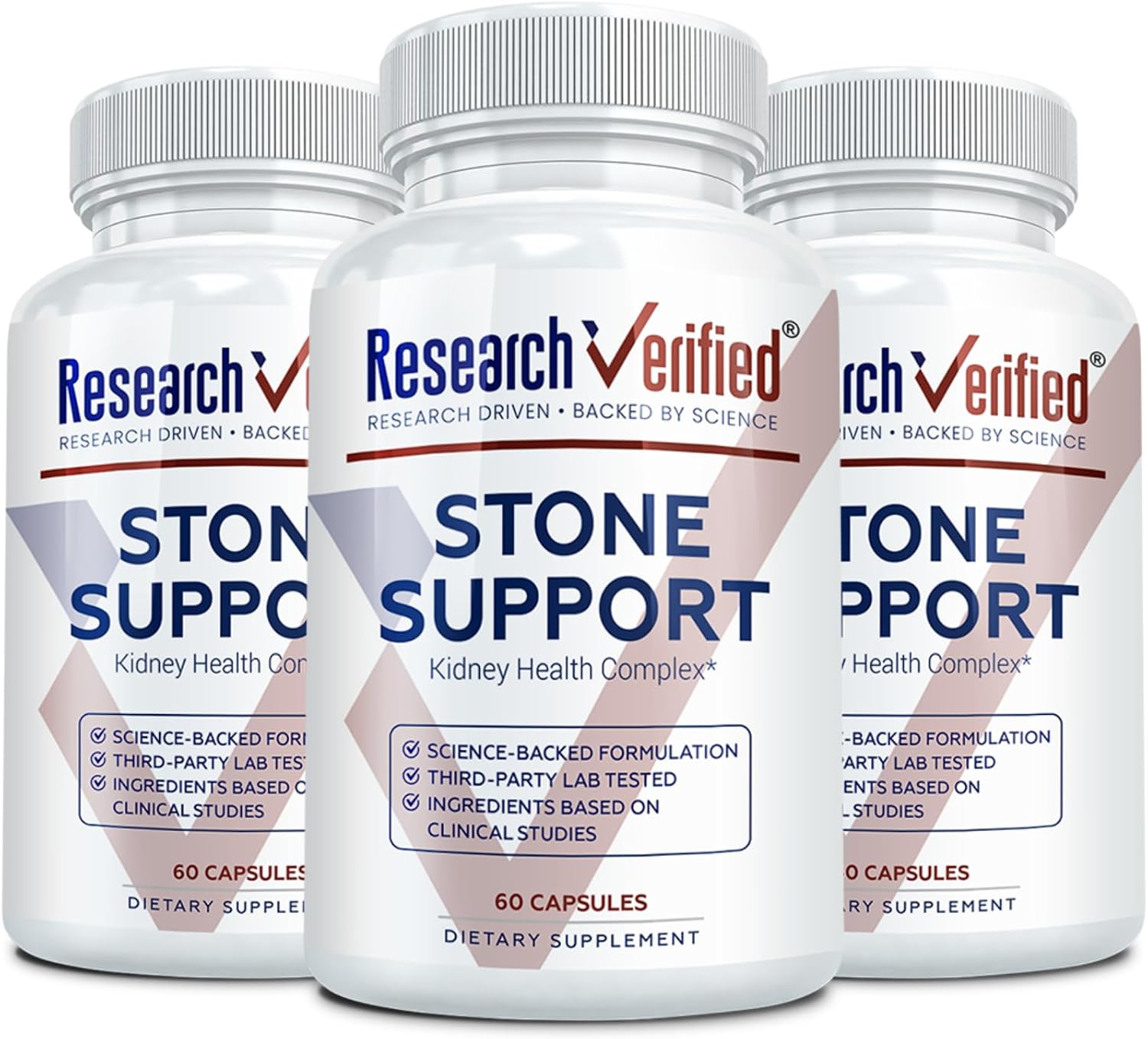 Research Verified Stone Support – Kidney Health Support with Chanca Piedra, Crataeva Nurvala, and BioPerine – Vegan – 180 Capsules - görsel 1