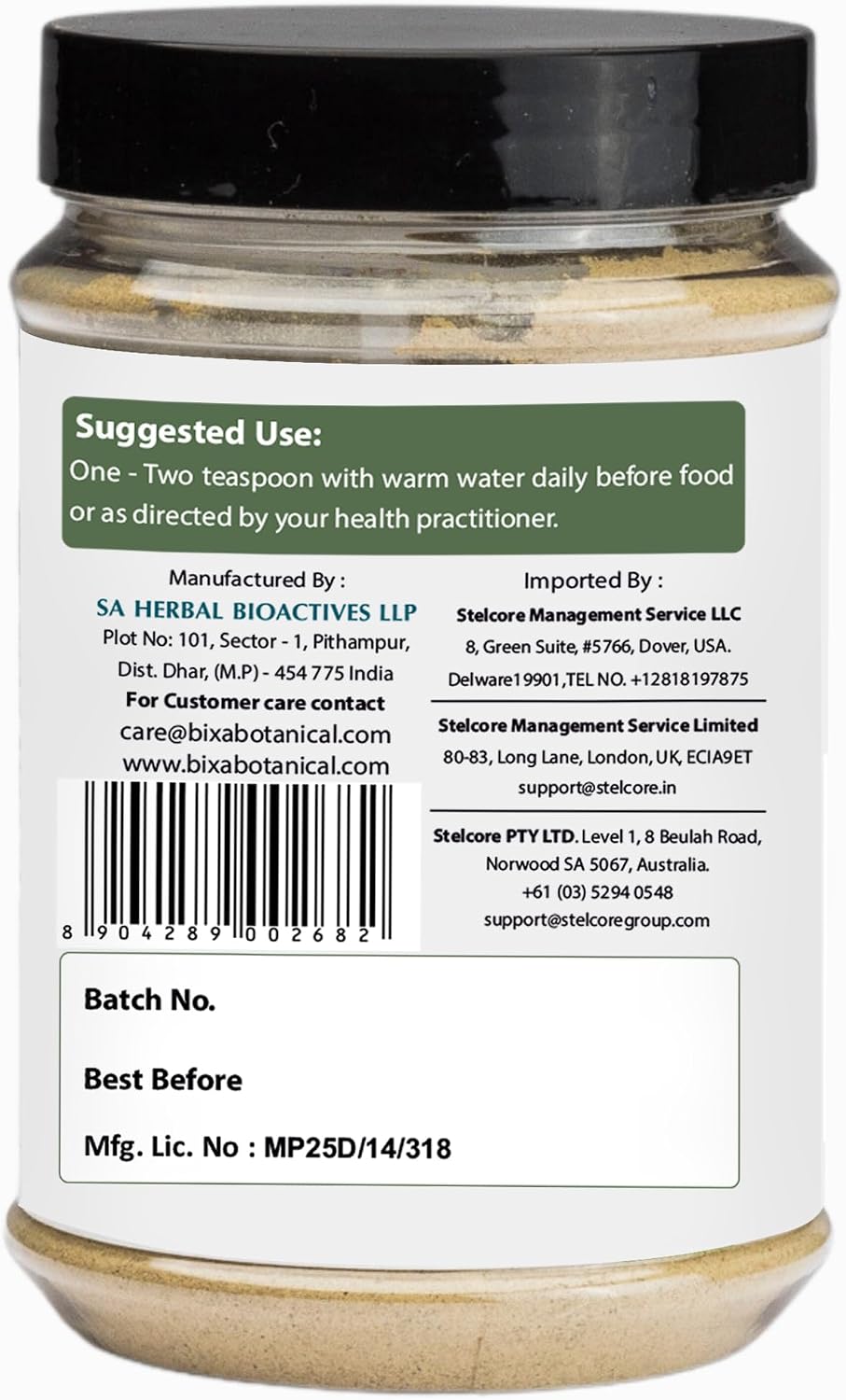bixa BOTANICAL Salacia Root Powder | Salacia Reticulata | 200g | Ayurvedic Herbal Supplement - görsel 5