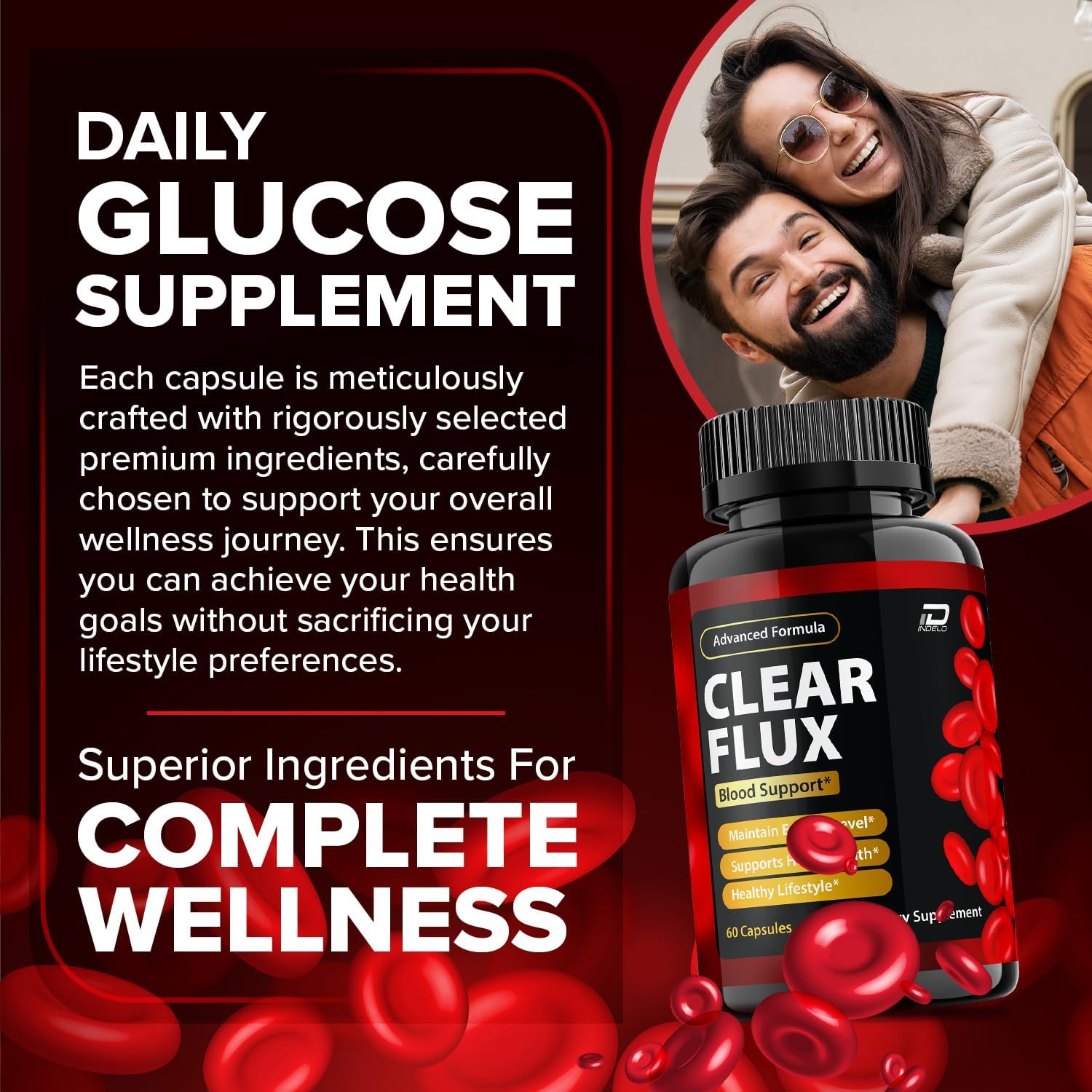 Clear Flux Capsules - ClearFlux Advanced Food Supplement, All-Natural Formula to Maintain Healthy Levels, Maximum Strength Daily Formula, Flux Clear Capsules Reviews (2 Pack - 120 Capsules) - görsel 2
