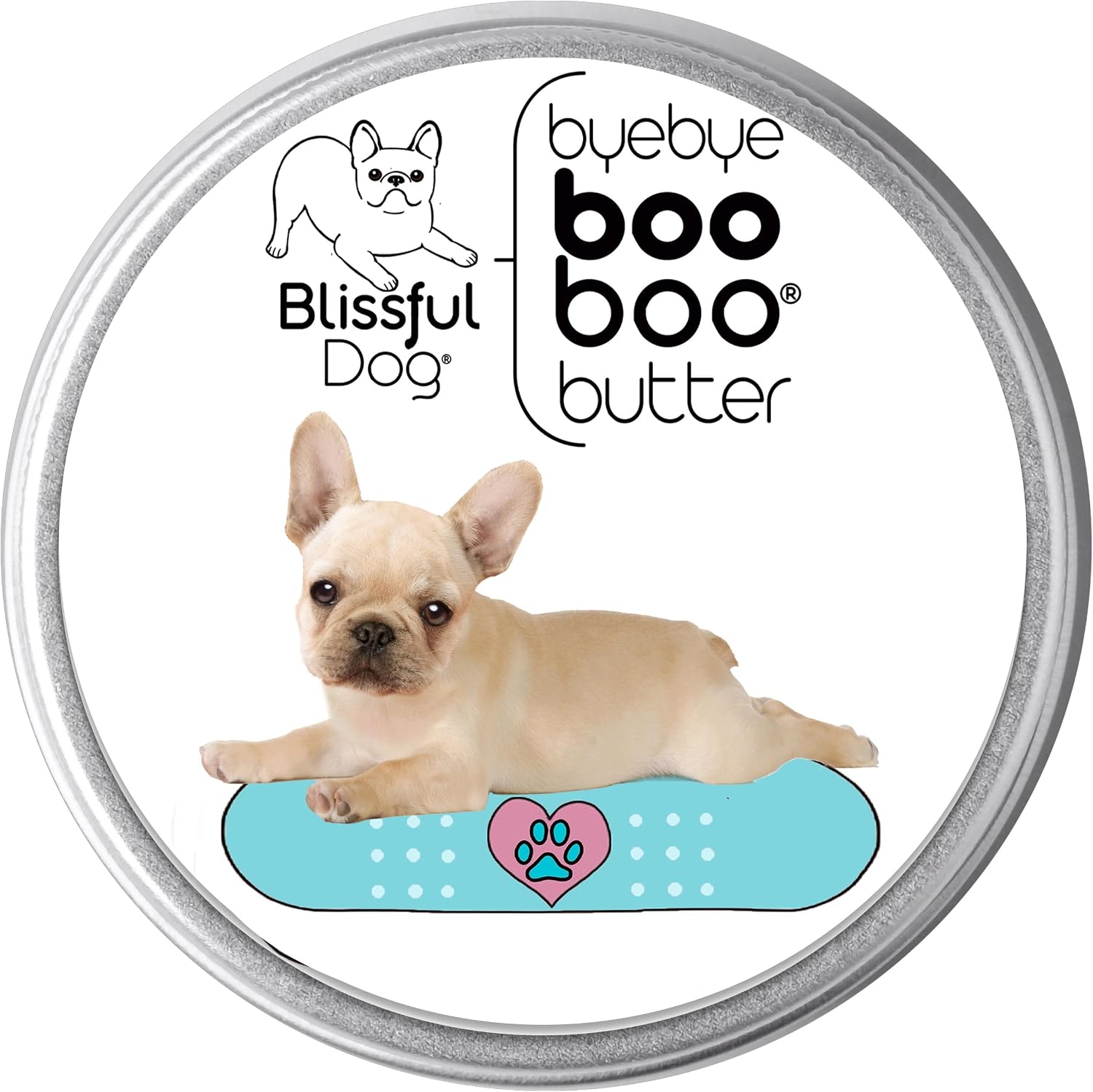 The Blissful Dog 113g Tin French Bulldog Booboo Butter - görsel 1