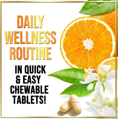 Hello Lovely! Vitamin C 1000mg Chewable Tablets with Rose Hips & Bioflavonoids - 120 Tablets