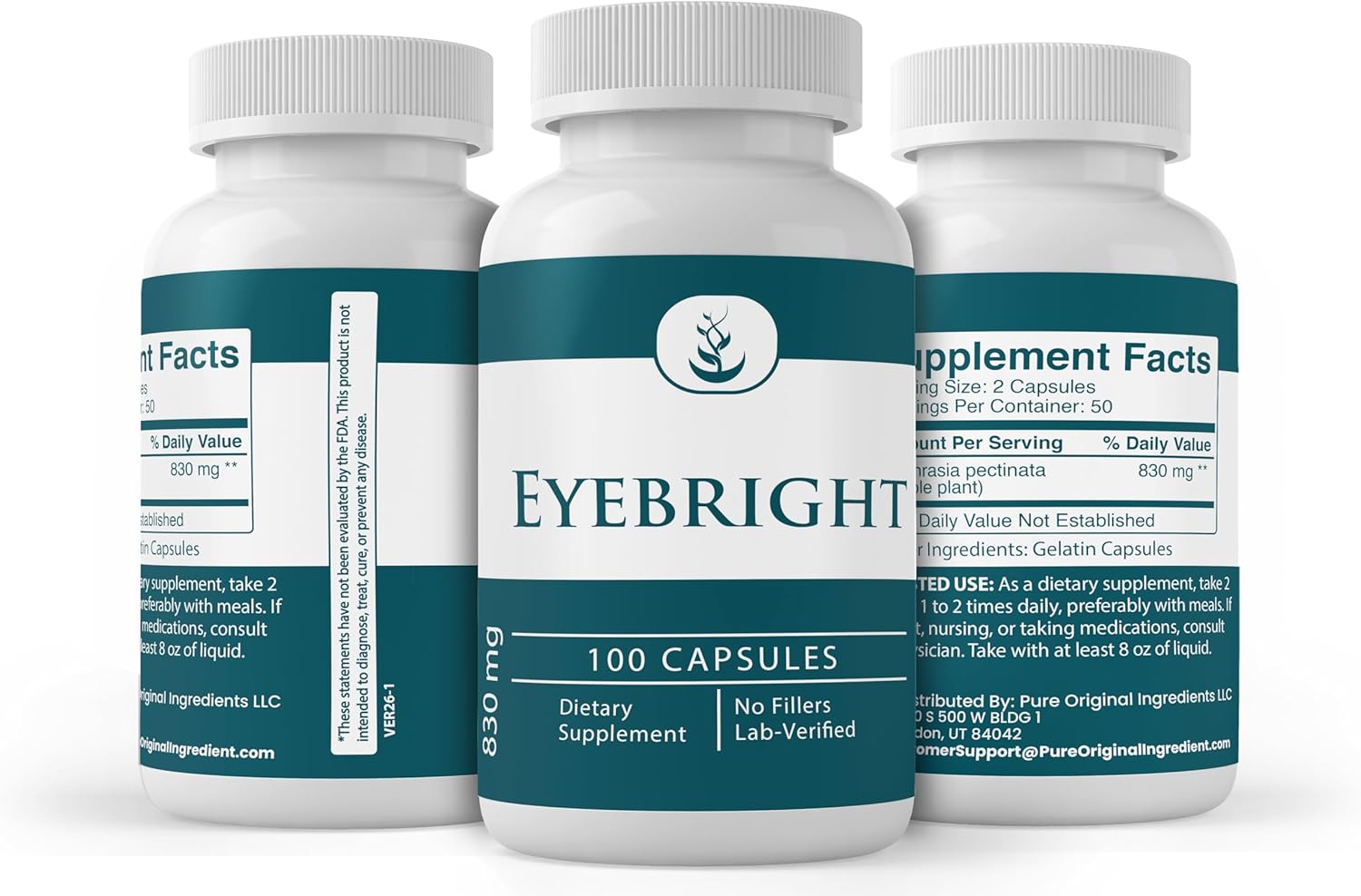 Pure Original Ingredients Eyebright, (100 Capsules) Always Pure, No Additives Or Fillers, Lab Verified - görsel 4