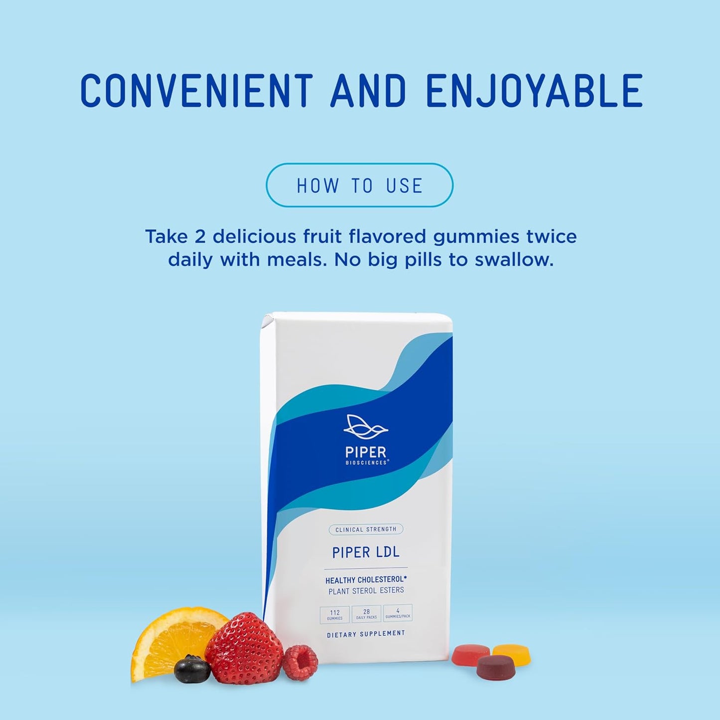 Piper LDL Plant Sterol Gummies – 224 Gummies - görsel 4