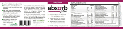 Absorb Plus Isolate Protein – Food Supplement for Extra Nutritional Support, Non-GM, Gluten-Free, Lactose-Free, Casein-Free (100g, Berry Fusion)