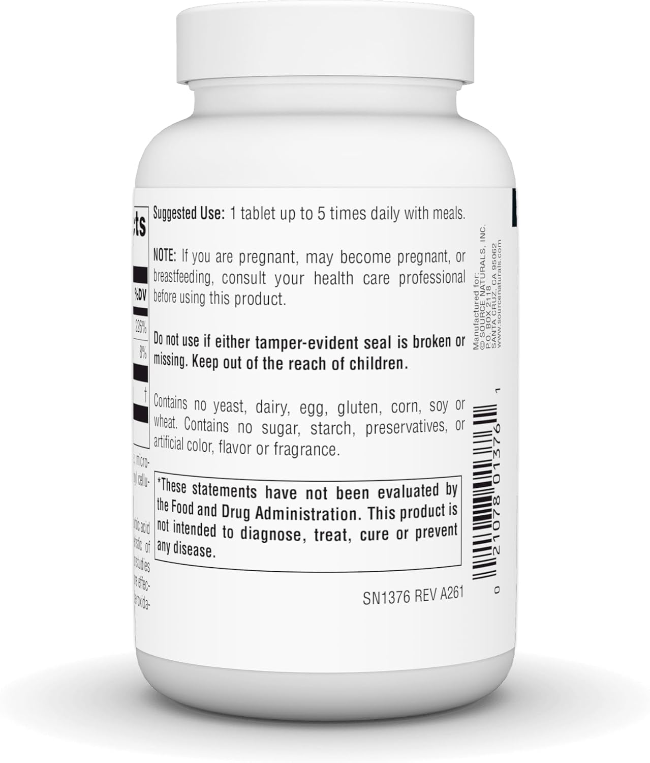 Source Naturals Ascorbyl Palmitate 500mg – Fat-Soluble Vitamin C Ester Food Supplement (90 Tablets) - görsel 3