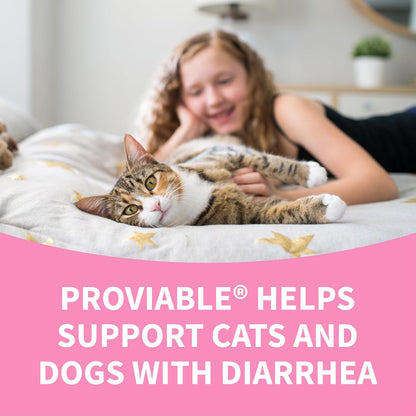 Nutramax Proviable Probiotics for Dogs and Cats – Daily Digestive Health Supplement, 30 Capsules