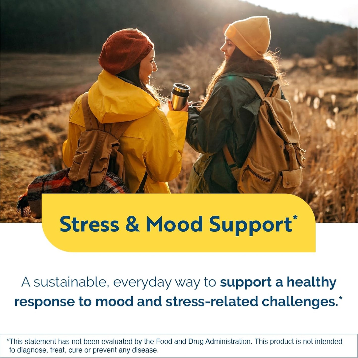 Researched Nutritionals AnxiaEase - Stress & Cortisol Support Food Supplement - Botanicals, Vitamin B6, Magnesium & Psychobiotic Probiotic Strains (120 Capsules) - görsel 2