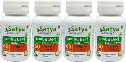 Jambu Beej Forte Capsules 500 mg - 10:1 Forte Extract (2 Bottles of 60 Capsules) - Vegetarian