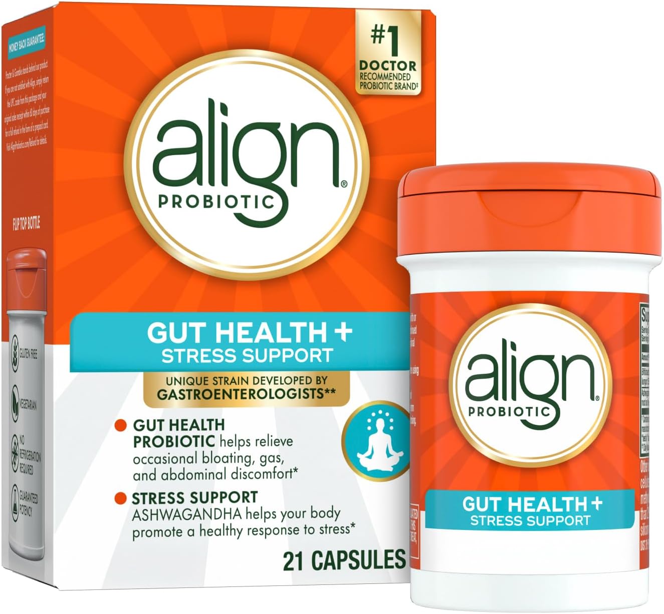 Align Digestive De-Stress Probiotic, 21 Capsules - görsel 1