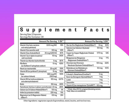 Seeking Health Prenatal Essentials MF - Methyl-Free Prenatal Vitamins with D3, K2, Zinc, and B12 - 60 Vegetarian Capsules