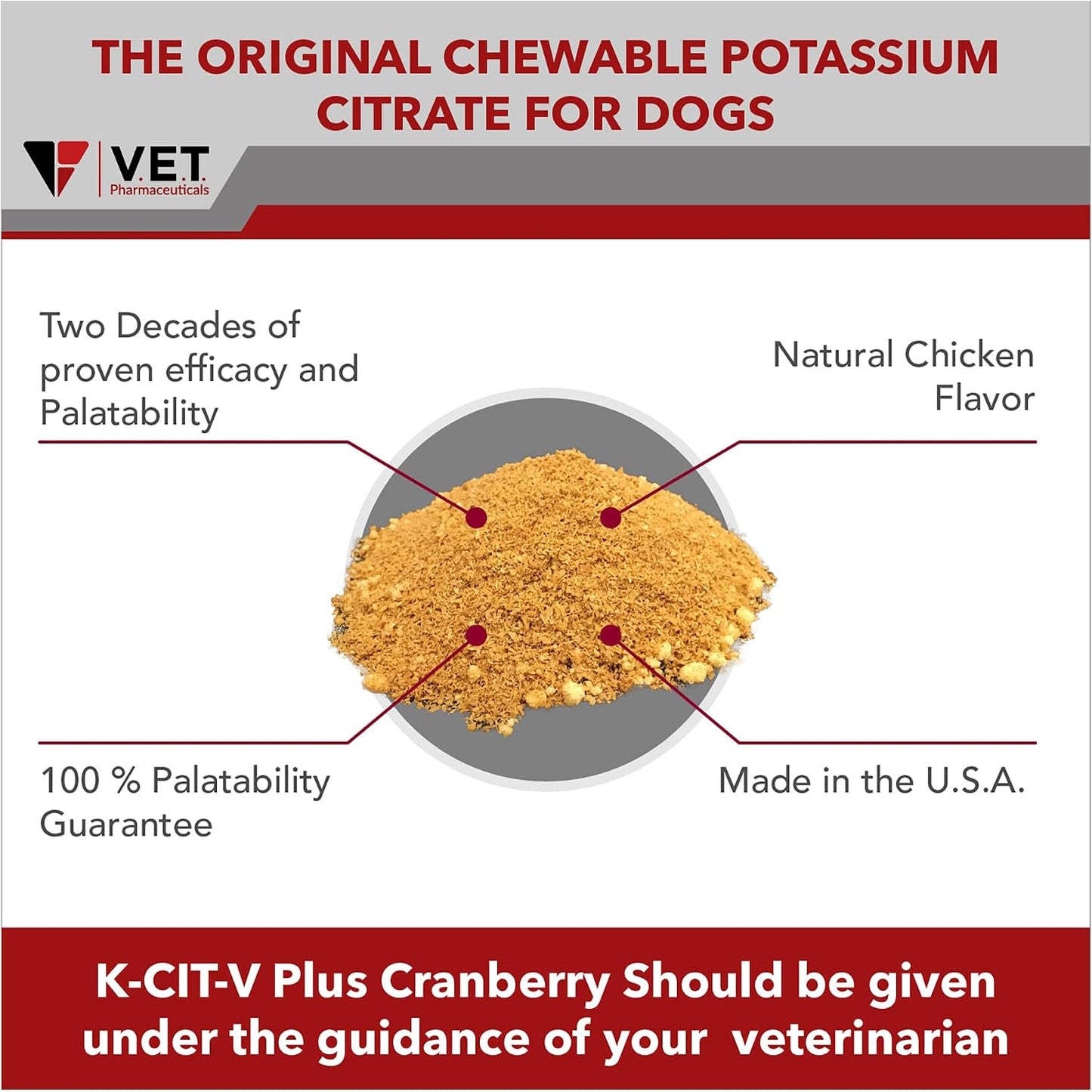 K-CIT-V Plus Cranberry 300 gm Granules for Dogs and Cats - görsel 8