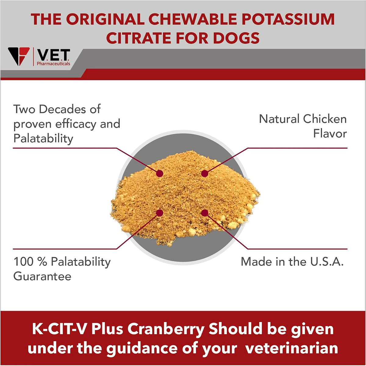 K-CIT-V Plus Cranberry 300 gm Granules for Dogs and Cats - görsel 8