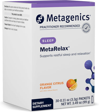Metagenics MetaRelax - Magnesium Powder for Relaxation, Sleep Support & Mood Balance