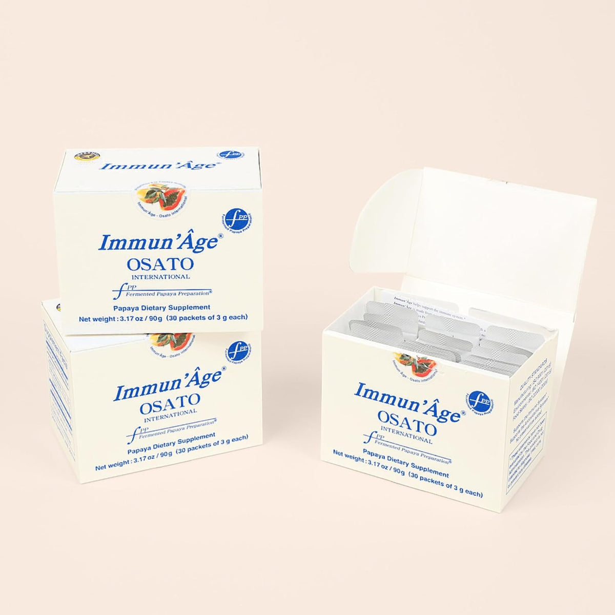 IMMUN'ÂGE 3-Month Supply – Fermented Papaya NRF2 Activator Supplement - görsel 1