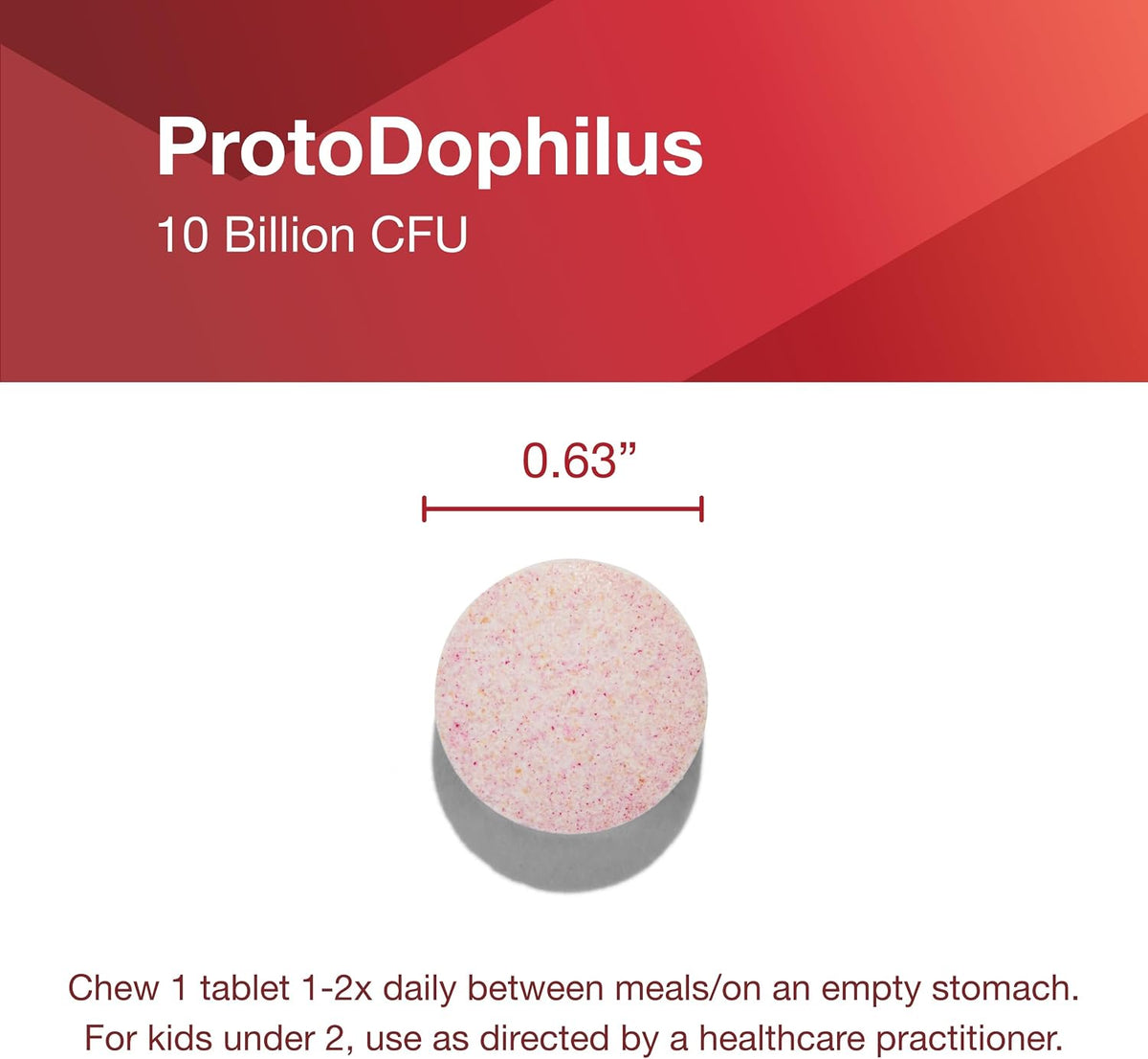 PROTOCOL FOR LIFE BALANCE Chewable Protodophilus - 10 Billion CFU Probiotic - Chewable Tablet for Adults & Kids - for Digestive Health & Immune Support* - Vegan & Halal - 60 Chewables - görsel 7