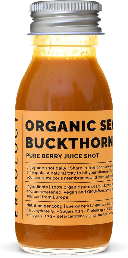 Erbology 100% Organic Bergamot Juice – 12 Daily Shots (60ml)