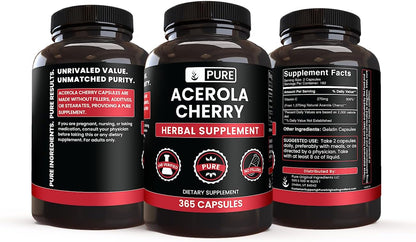 Pure Original Ingredients Acerola Cherry (365 Capsules)