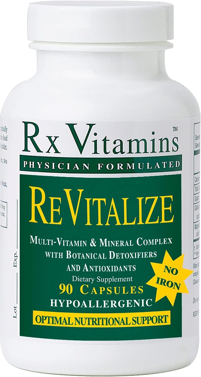 Rx Vitamins Revitalise with No Iron Food Supplement, 90 Capsules - görsel 1