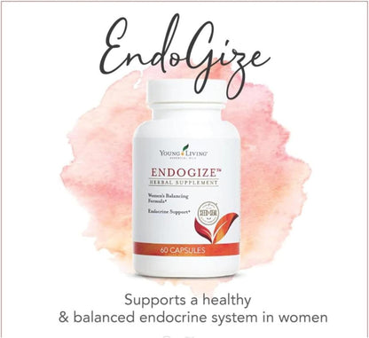 Young Living EndoGize - Hormonal Health Support with Essential Oils, 60 Capsules