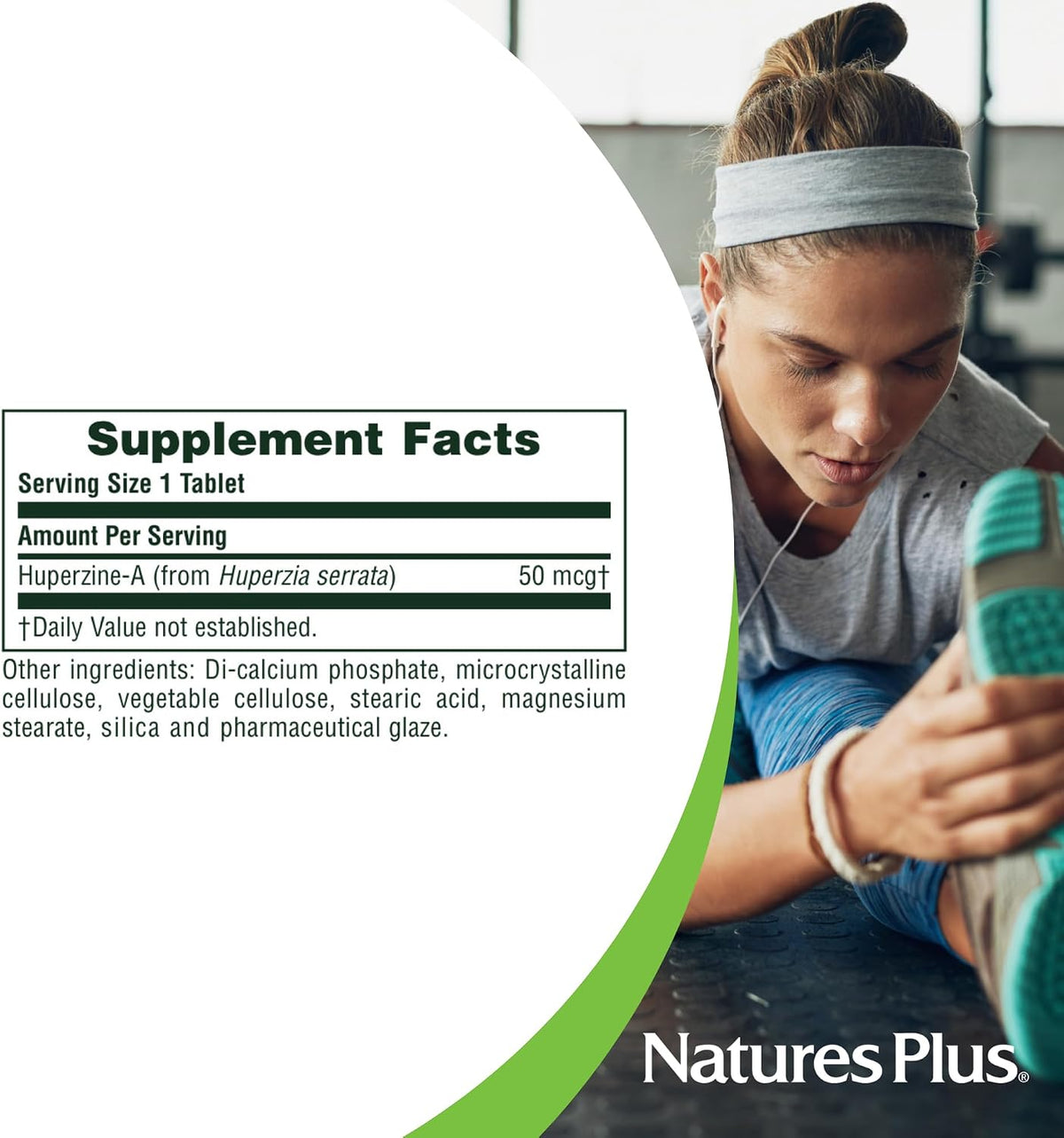 NaturesPlus Huperzine Rx-Brain - Brain Support Supplement for Memory and Cognitive Function - 30 Tablets - görsel 4