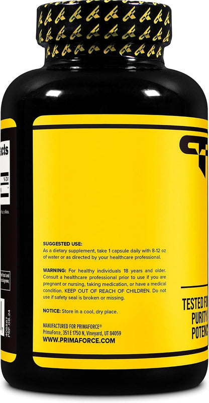 Primaforce L-Tyrosine Capsules 180 Capsules, 500 mg per Serving